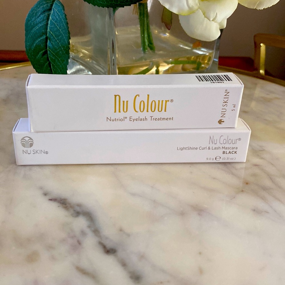 NU skin NU colour black lash mascara and NU skin Nutriol eyelash treatment